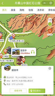 宁津景区手绘地图智慧导览和语音结合，让景区“活”起来